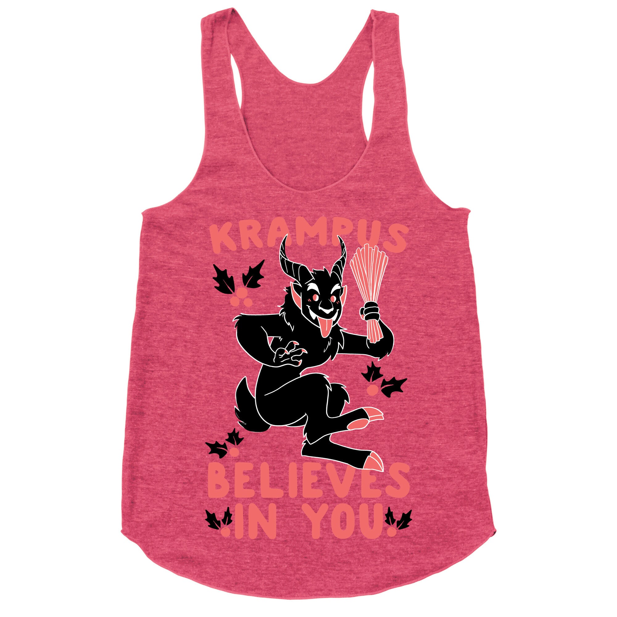 Krampus Believes in You Racerback Tank